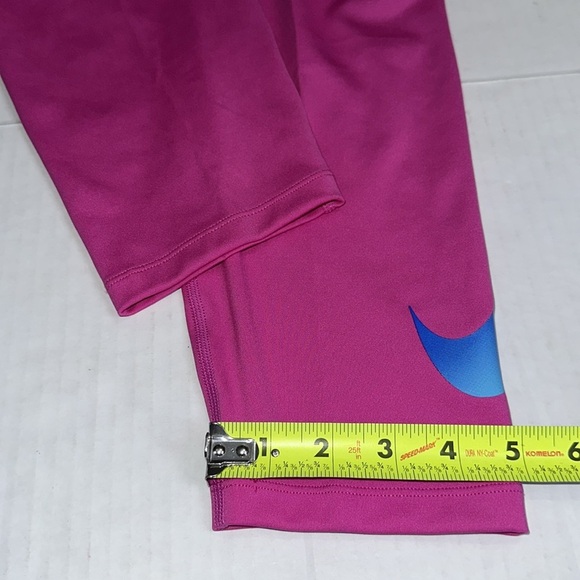 Nike Fast Dri Fit Tight Fit Mid Rise 7/8 Length Leggings Pink XLarge $70 NWT - Picture 14 of 16
